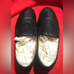 Wide soft Fitflop Black Leather Women's Loafers